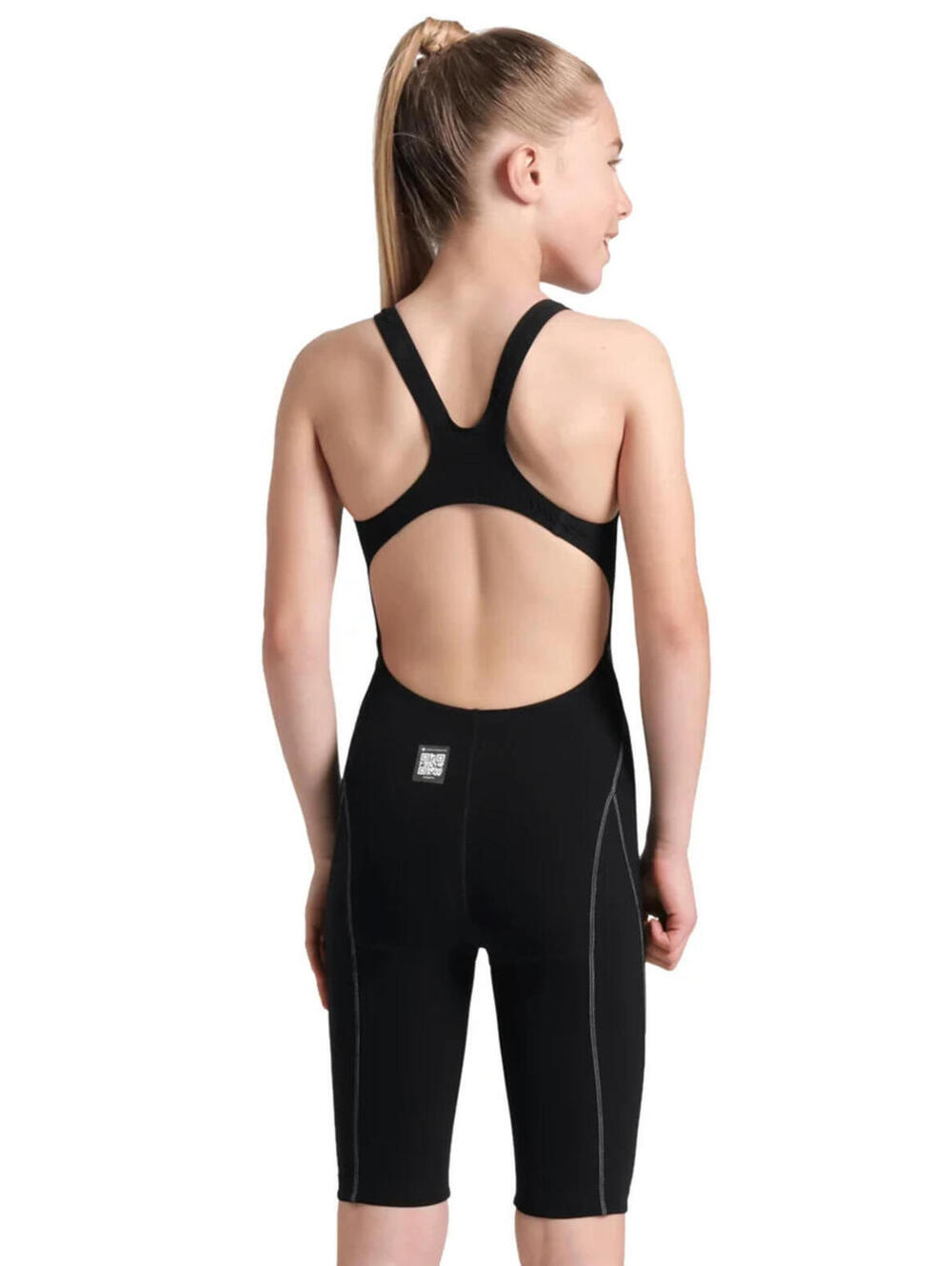 ARENA POWERSKIN IMPULSO JR GIRLS BLACK TEAL 008605 SIz 26 SWIMSUIT $210 MSRP - Picture 5 of 12
